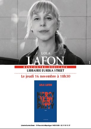 Jeudi 16 novembre : rencontre avec Lola Lafon à 18h00 !